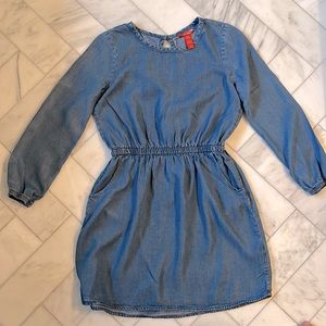 Joe Fresh Girls Chambray denim dress, Size 10-12
